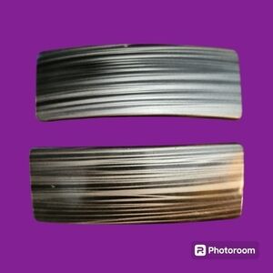 VTG GOODY 1990s Metallic Silver Large Barrettes